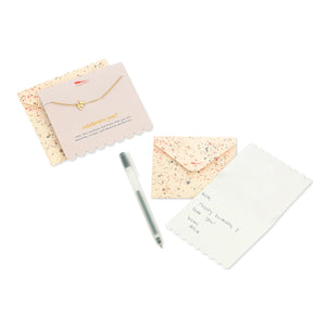 Celebrate You! Initial Necklace & Envelope by Lucky Feather