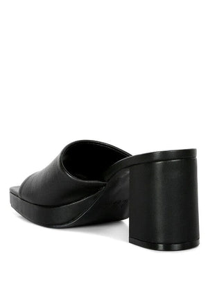 Artemisa Block Heel Slip On Sandals Rag Company 