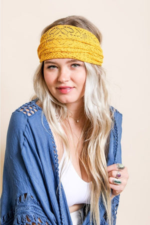 Bohemian Lace Headwrap Hats & Hair Leto Collection Sunburst 