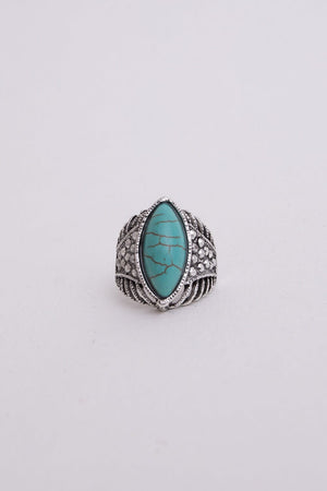 Classic Marquise Turquoise Ring Jewelry Leto Collection 