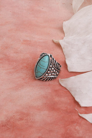 Classic Marquise Turquoise Ring Jewelry Leto Collection Turquoise 