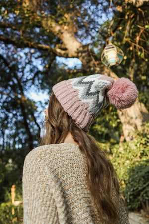 Classic Winter Pom Beanie Hats & Hair Leto Collection Pink 