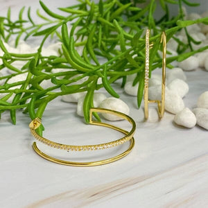 Doubled Open Top Hoop Earrings Ellison and Young 