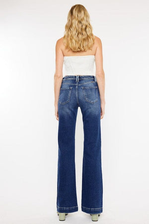 High Rise Holly Flare Jeans - KC9289M Kan Can USA 
