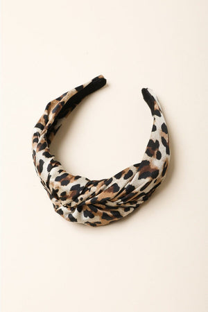 Leopard Twist Headband Hats & Hair Leto Collection 