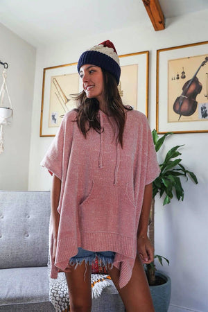Modernized Hooded Poncho Ponchos Leto Collection 