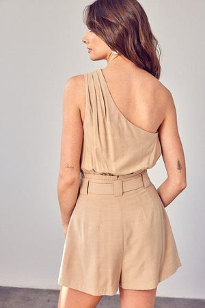 ONE SHOULDER SELF TIE ROMPER Do + Be Collection 