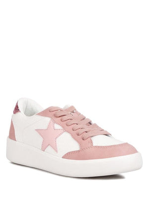 Perry Glitter Detail Star Sneakers Rag Company Pink 5 