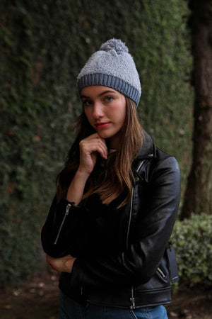 Soft Furry Pom Knit Beanie Hats & Hair Leto Collection 
