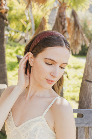 Solid Shade Woven Headband Accessories Leto Collection 