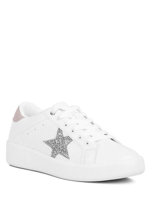 Starry Glitter Star Detail Sneakers Rag Company White 5 