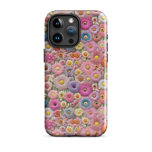 Needlepoint Flowers Tough Case for iPhone®