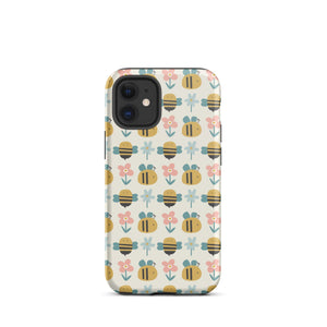 Bee Happy iPhone Case - KBB Exclusive Knitted Belle Boutique iPhone 12 mini 
