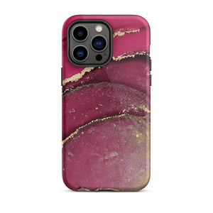 Burgundy Marble iPhone Case - KBB Exclusive Knitted Belle Boutique iPhone 14 Pro Max 
