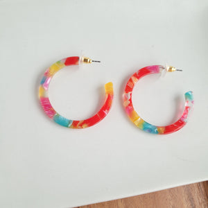 Camy hoops - Rainbow Confetti Spiffy & Splendid 