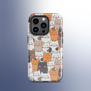 Cat Pile Tough Case for iPhone® Knitted Belle Boutique iPhone 14 Pro 