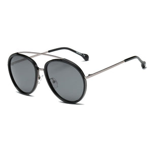 Classic Polarized Round Fashion Sunglasses Cramilo Eyewear Black OneSize 
