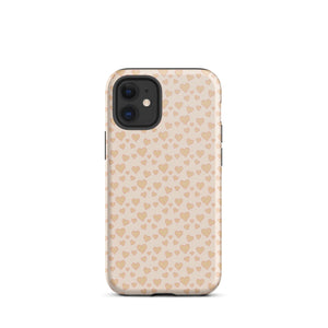 Cream Sweet Hearts iPhone Case - KBB Exclusive Knitted Belle Boutique iPhone 12 mini 