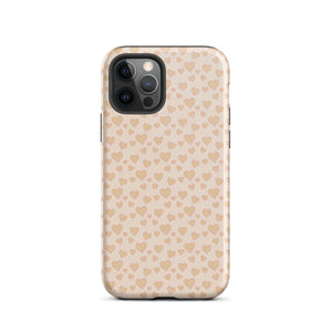 Cream Sweet Hearts iPhone Case - KBB Exclusive Knitted Belle Boutique iPhone 12 Pro 