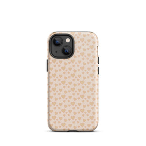 Cream Sweet Hearts iPhone Case - KBB Exclusive Knitted Belle Boutique iPhone 13 mini 