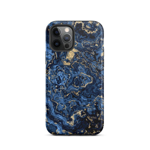 Deep Blue Marble iPhone Case - KBB Exclusive Knitted Belle Boutique iPhone 12 Pro 