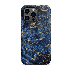 Deep Blue Marble iPhone Case - KBB Exclusive Knitted Belle Boutique iPhone 14 Pro Max 