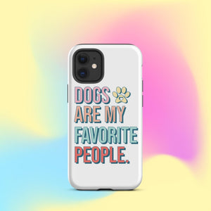 Dogs Are My Favorite People iPhone Case - KBB Exclusive Knitted Belle Boutique iPhone 12 mini 