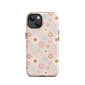 Happy Flowers iPhone Case - KBB Exclusive Knitted Belle Boutique iPhone 13 