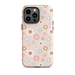 Happy Flowers iPhone Case - KBB Exclusive Knitted Belle Boutique iPhone 14 Pro Max 