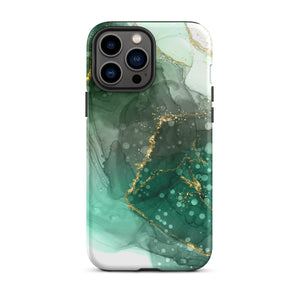 Jade Green Marble iPhone Case - KBB Exclusive Knitted Belle Boutique iPhone 13 Pro Max 
