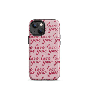 Love You iPhone Case - KBB Exclusive Knitted Belle Boutique iPhone 13 mini 