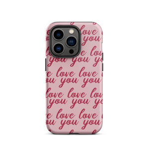 Love You iPhone Case - KBB Exclusive Knitted Belle Boutique iPhone 14 Pro 