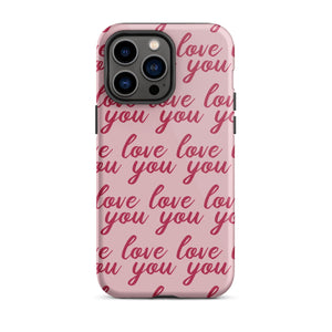 Love You iPhone Case - KBB Exclusive Knitted Belle Boutique iPhone 14 Pro Max 