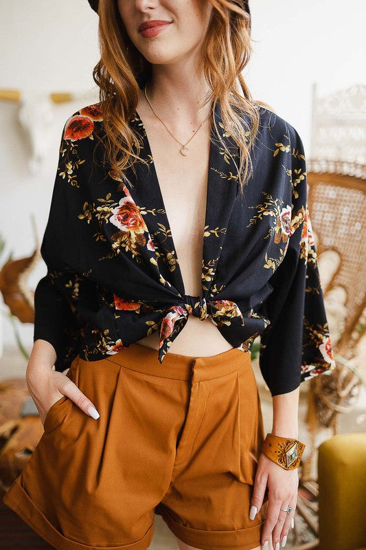 Lush Rose Kimono Leto Accessories 