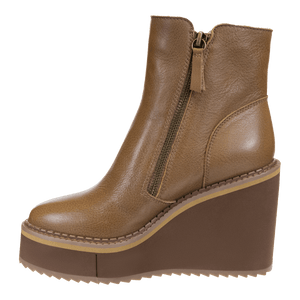 NAKED FEET - AVAIL in BROWN Wedge Ankle Boots WOMEN FOOTWEAR NAKED FEET