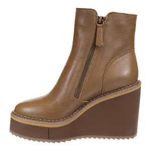 NAKED FEET - AVAIL in BROWN Wedge Ankle Boots WOMEN FOOTWEAR NAKED FEET 