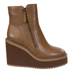 NAKED FEET - AVAIL in BROWN Wedge Ankle Boots WOMEN FOOTWEAR NAKED FEET
