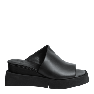 NAKED FEET - INFINITY in BLACK Wedge Sandals WOMEN FOOTWEAR NAKED FEET 