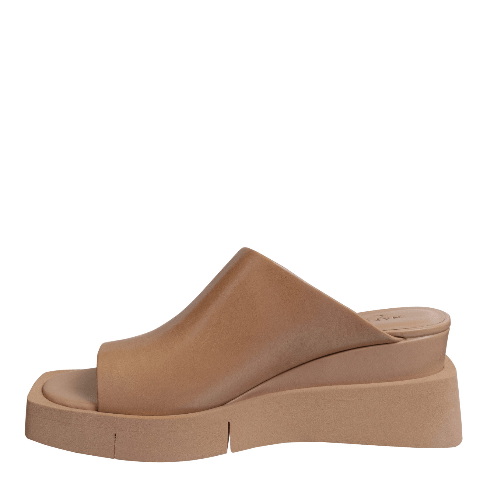 NAKED FEET - INFINITY in CAMEL Wedge Sandals WOMEN FOOTWEAR NAKED FEET 