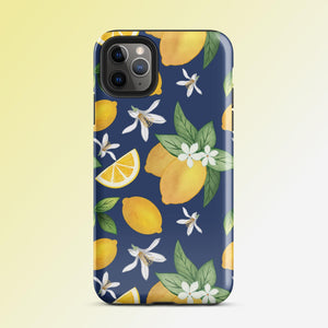 Navy Lemons Tough Case for iPhone® Knitted Belle Boutique iPhone 11 Pro Max 