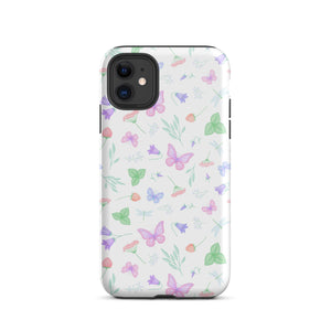 Pastel Butterflies iPhone case Knitted Belle Boutique iPhone 11 