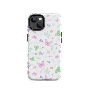 Pastel Butterflies iPhone case Knitted Belle Boutique iPhone 14 