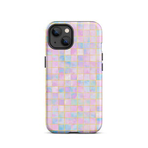Pastel Geometric iPhone Case - KBB Exclusive Knitted Belle Boutique iPhone 13 