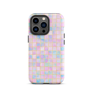 Pastel Geometric iPhone Case - KBB Exclusive Knitted Belle Boutique iPhone 13 Pro 