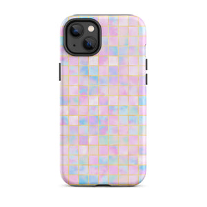Pastel Geometric iPhone Case - KBB Exclusive Knitted Belle Boutique iPhone 14 Plus 