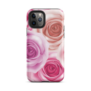 Pastel Roses iPhone Case - KBB Exclusive Knitted Belle Boutique iPhone 11 Pro 