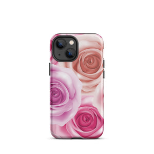 Pastel Roses iPhone Case - KBB Exclusive Knitted Belle Boutique iPhone 13 mini 
