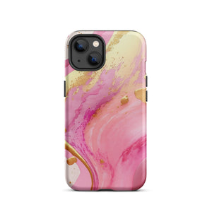 Pink Marble iPhone Case - KBB Exclusive Knitted Belle Boutique iPhone 13 