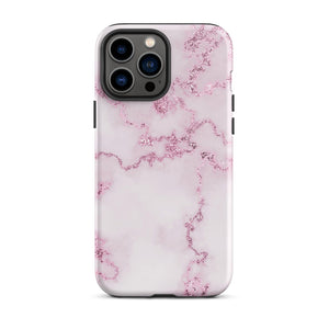 Pink Marble iPhone Case - KBB Exclusive Knitted Belle Boutique iPhone 13 Pro Max 