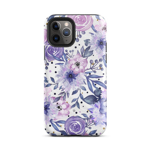 Purple Floral iPhone Case Knitted Belle Boutique iPhone 11 Pro 